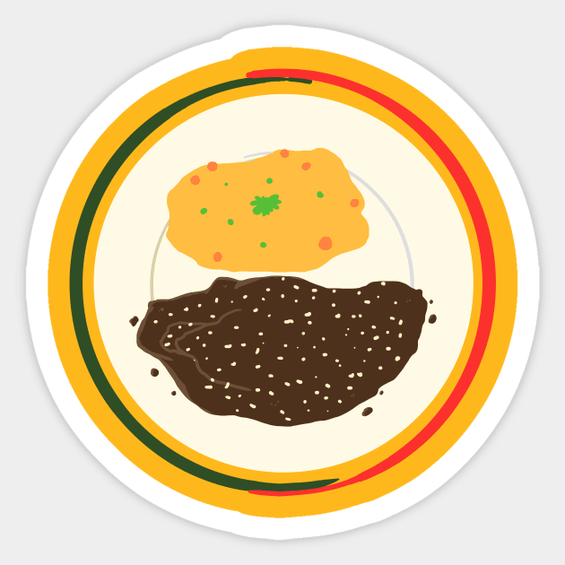 Mexico Independence Day Mole Sauce Design Sticker by CreamPie